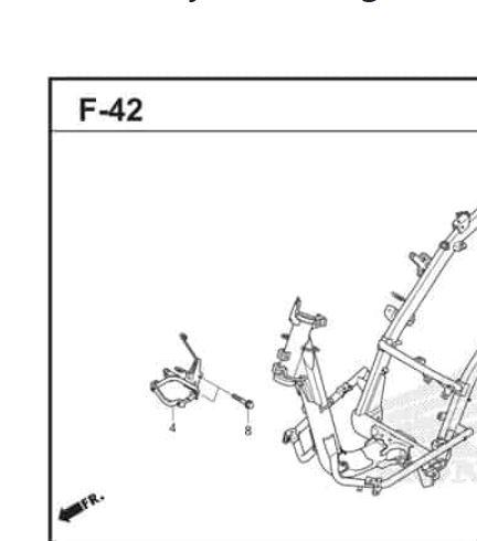 64223-K93-N00 Besi Dudukan Panel Tameng Dasi Scoopy eSP LED K93 2014 - 2019 6