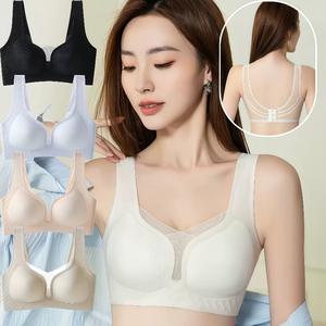 Đồ Lót Nữ, Mỏng Và Mềm Mại, Hỗ Trợ Ngực Nhỏ, Đẩy Lên Và Chống Chảy Xệ, Áo Ngực Không Dây Và Liền Mạch, Áo Ống Ren, Ngoại Cỡ, Gợi Cảm, Chữ V Sâu Hình Chữ U, Áo Ngực Lưng Đẹp