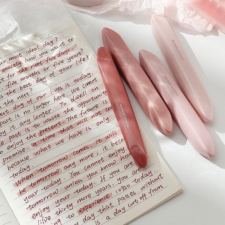 Set Stabilo Siswa 4 Buah Penanda Warna Stabilo Penanda Buku Harian Lembut dan Lucu Alat Tulis Perlengkapan Sekolah Korea Tersedia Berbagai Warna 2