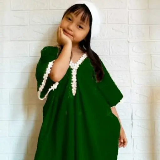 baju kaftan anak perempuan  terbaru/gamis kaftan anak cewek 5