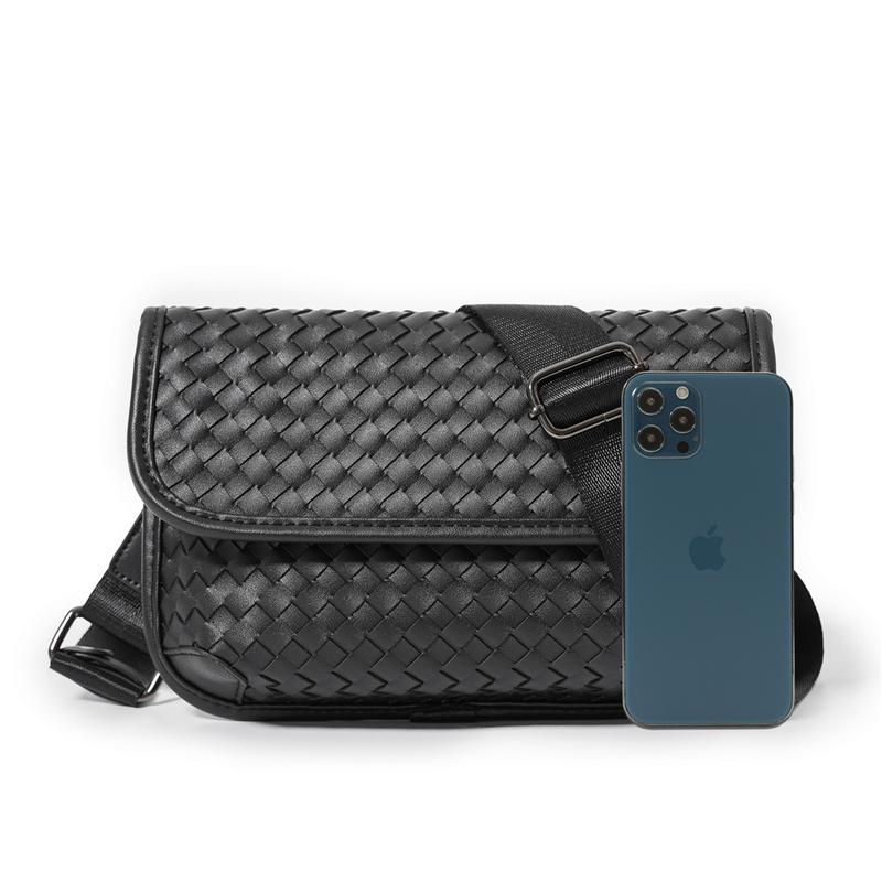 Product Introduction of Japan Fashion Braided Chest Bag Casual Shoulder Bag CrossBody Bag Tiger-head Bag 6