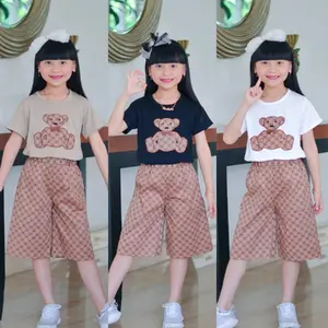 SETELAN CELANA KULOT BEST SELLER 4-11 TAHUN / SETELAN ANAK CEWEK / SETELAN ANAK PEREMPUAN TERBARU/SKG