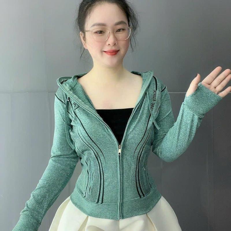Áo khoác thun tăm lạnh, co giãn 4 chiều 0