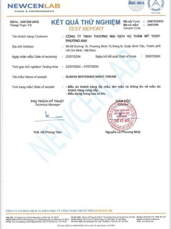 KEm dưỡng ban Đêm MẪU MỚI yody phương anh Dưỡng Ẩm SANG Da 2