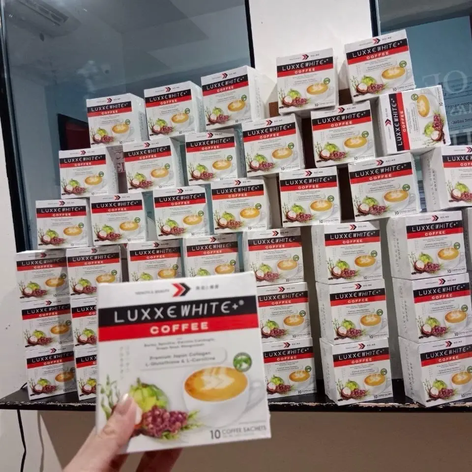 lux white glutathione LUXXE WHITE COFFEE by frontrow [10sachets collagen glutathione]