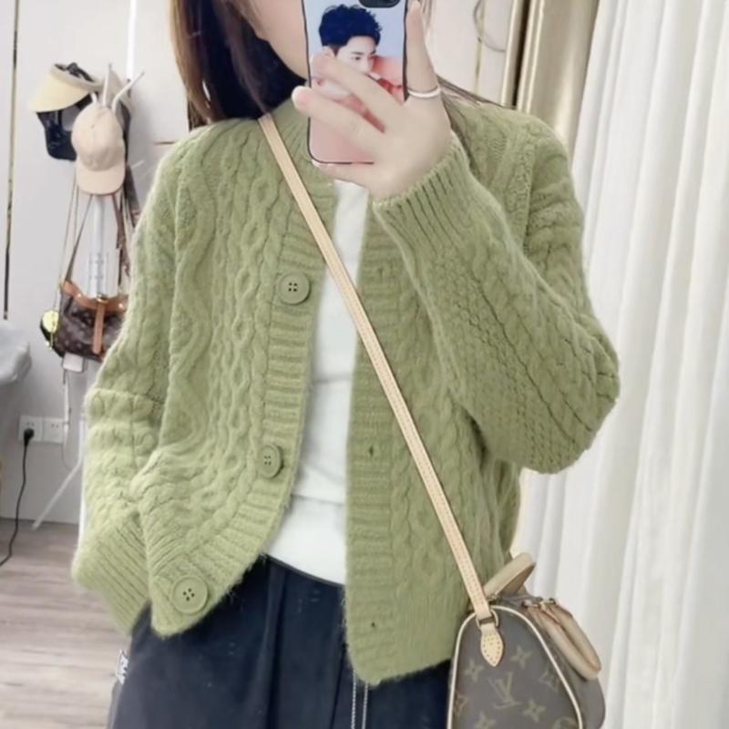 Product Introduction of Áo Len Nữ, Bộ Sưu Tập Mùa Thu, Dáng Rộng Vừa Vặn, Cổ Tròn, Áo Cardigan Dệt Kim, Áo Khoác Dài Tay, Màu Trơn Thiết Kế Độc Đáo Quần Áo Nữ, Hàng Mới Về 10