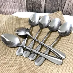 SENDOK GARPU MAKAN HOTEL CAFE STAINLESS STELL SUPER TEBAL GANOM ISI 6PCS