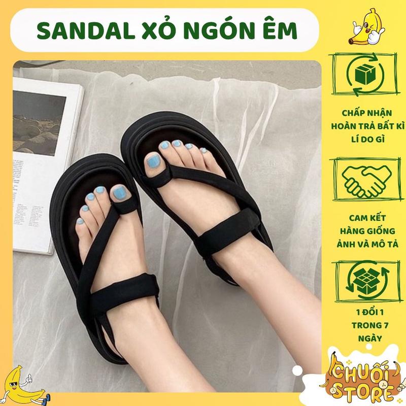   SẴN+CÓ VIDEO  Dép Sandal Nữ Ulzzang - Giày Sandal Nữ Đi Học Xỏ Ngón Đế Cao Đi Mưa Chuẩn Hàng Quảng Châu MÃ 595 