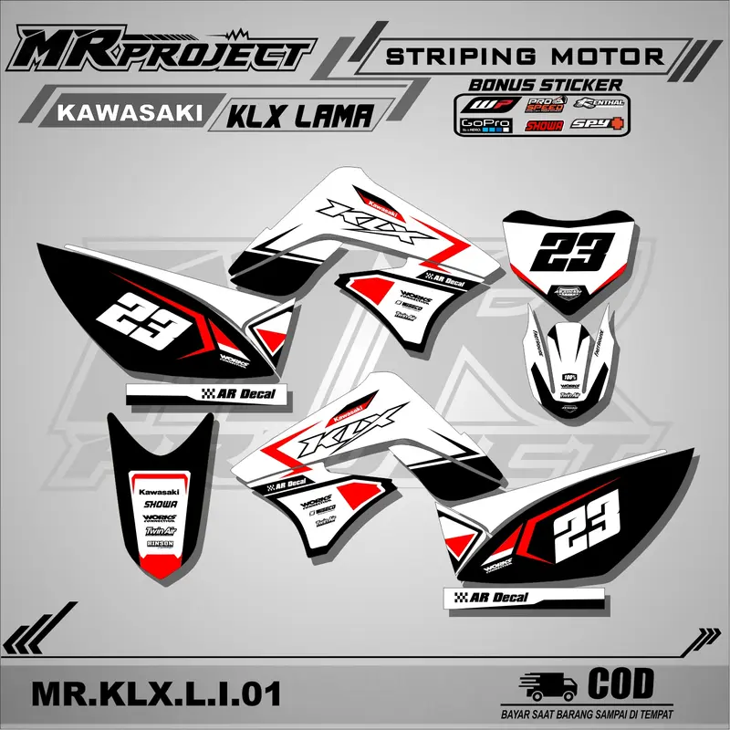 striping KLX 150 Lama,S OLD/L-Stiker striping lis variasi motor klx 150 S / L lama Motorcycle 1