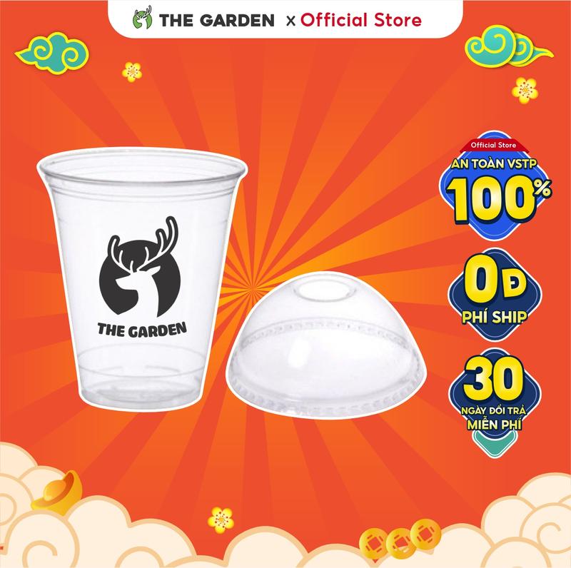 THE GARDEN Cốc nhựa có nắp cầu và dung tích 400ml