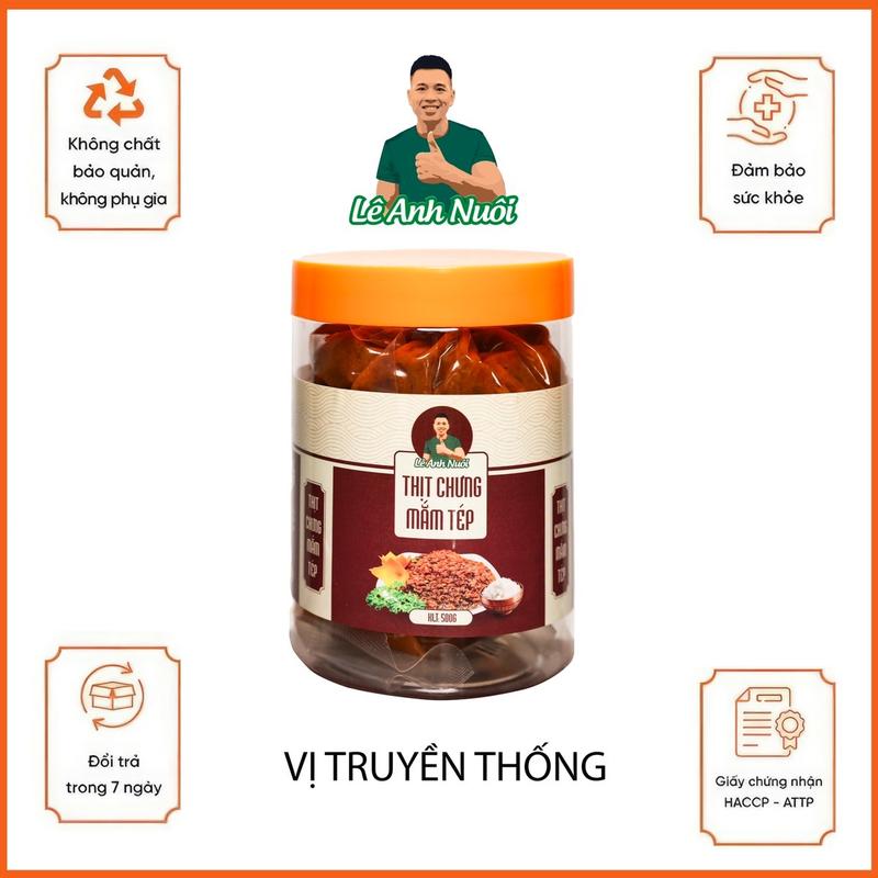 Thịt chưng mắm tép Lê Anh Nuôi hũ 500g Food