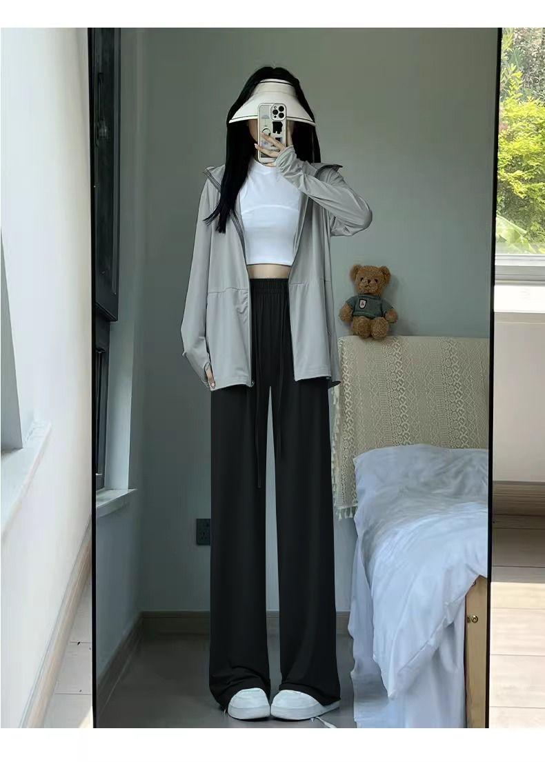 Product Introduction of Summer Sun Protection Clothing for Women 2025 Black Ice Silk Sun Protection 11