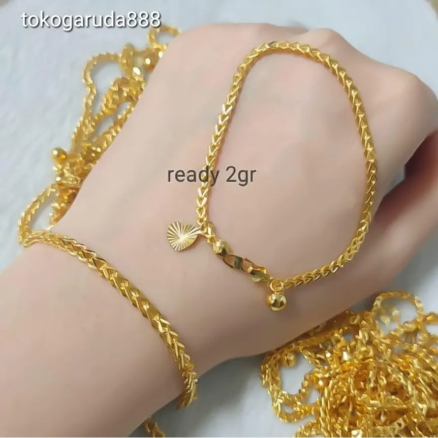 Rantai tangan gelang tali anak dan dewasa e asli kadar 70% 700 milano victory single victory besar kuat vanessa