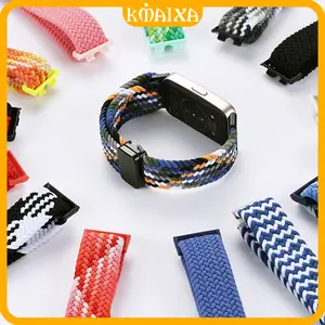 Magnetic Elastic Braided Strap for Huawei Band 10 9 8 Nylon Strap Sport Replacement Accessoires Band Wristband Tali Jam Tangan Smartwatch for Huawei Band 8 9 10 NFC