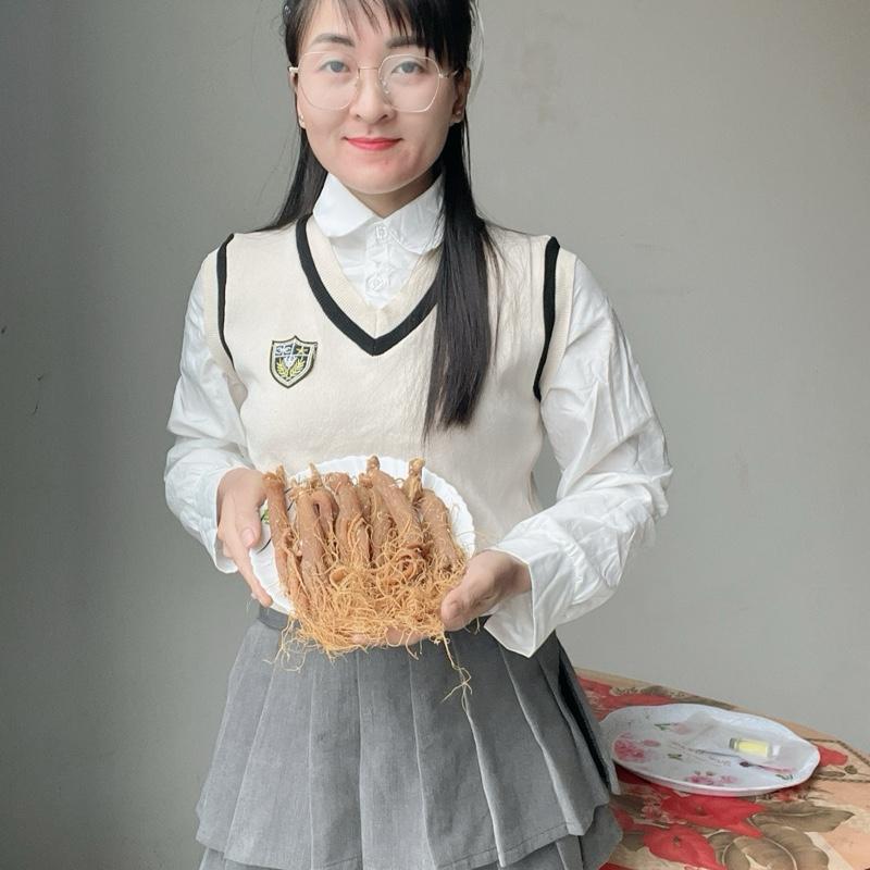  100gr Nhân sâm khô sấy dẻo bồi bổ cơ thể  1 Lạng 3 củ  