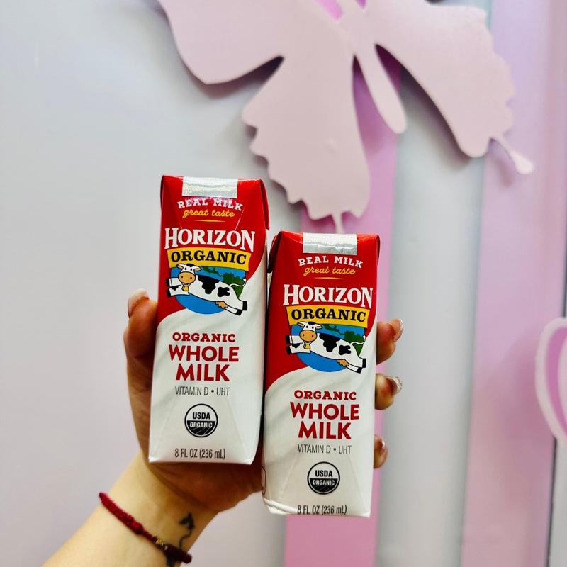 (HSD 30.06.2025) Thùng 18 hộp sữa tươi Horizon organic whole milk 236ml hương vị thơm ngon 0