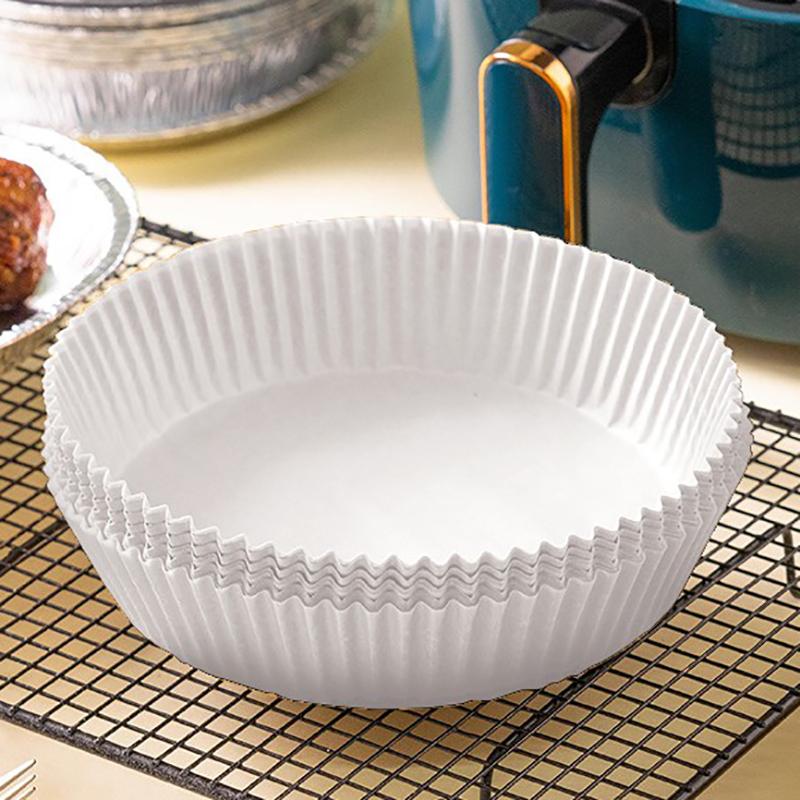 Air Fryer Disposable Paper Liner Non-Stick Oil-proof Parchment Mat for Cooking Microwave Oven Sheets Special Baking BBQ Roasting 7