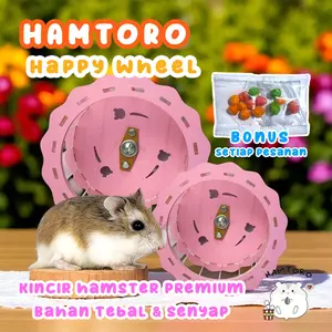 Hamtoro Happy Wheel Kincir Hamster Premium Akrilik Tebal