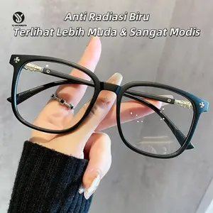 【Toko Resmi YJ】 Kacamata baca Kacamata PLUS TR Fashion Korea Radiasi Blueray Frame Wanita Anti radiasi biru anti Radiasi 2512 kacamata  baca