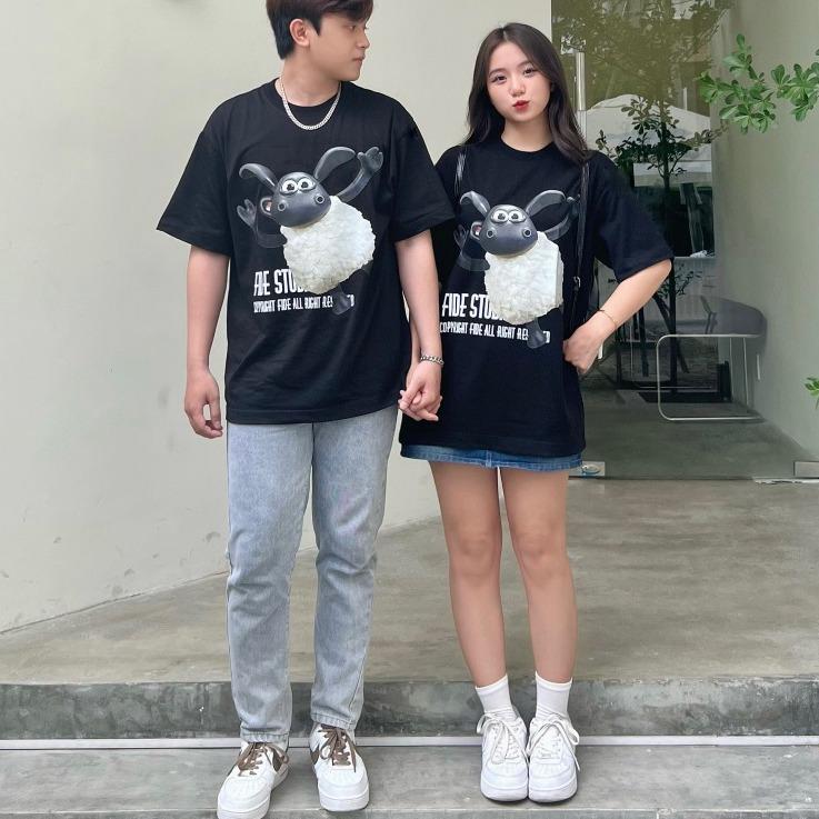 Áo Thun Nam Nữ Form Rộng Cotton Tay Lỡ Unisex , Áo Phông Cổ Tròn Basic Tee Oversize Trend Hè 2023 - SHAUN 01