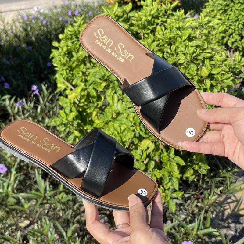 Product Introduction of SanSan_ Dép Lê DA 2 KIỂU MSD, Dép Lê  Quai Ngang  Slipper Nữ DéP Women GiàY 21