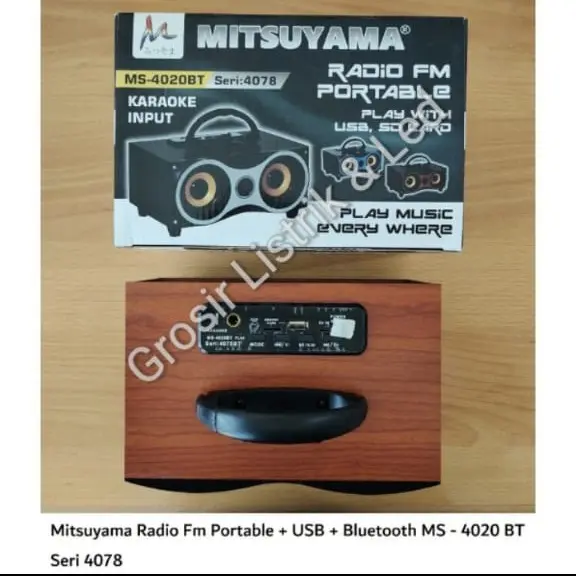 Mitsuyama Radio FM Portable + USB + Bluetooth MS - 4020 BT Seri 4078