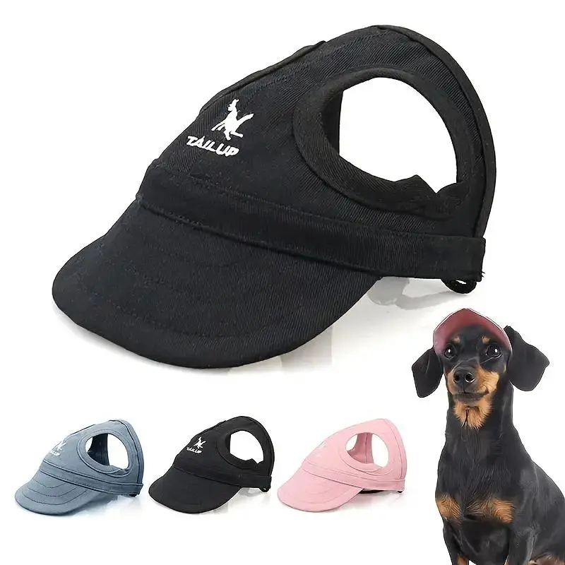 Adjustable Pet Sun Hat, 1 Count Waterproof Pet Hat with Elastic Band, Outdoor Sun Hat for Small Medium Dogs & Cats