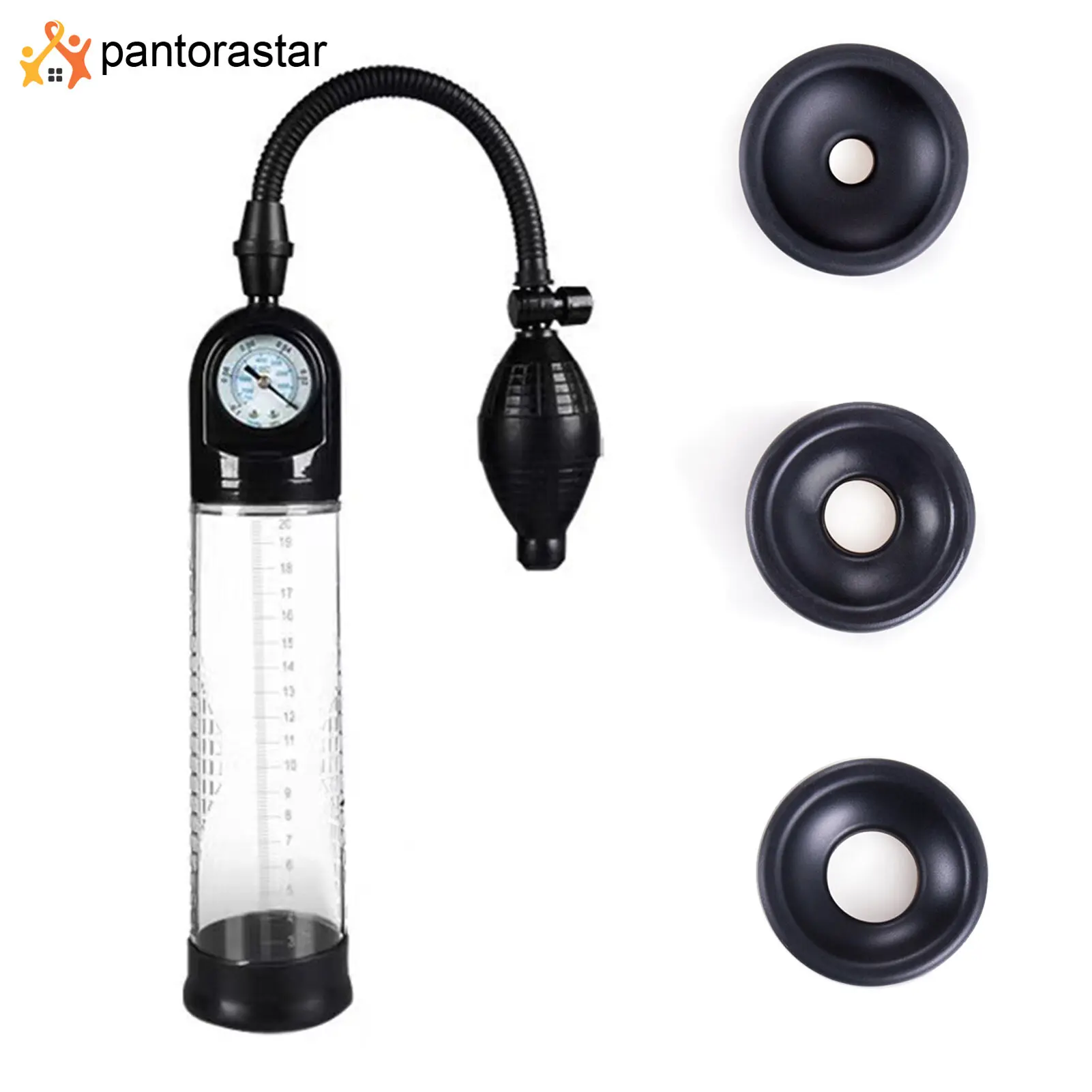 [pantorastar] 1 Set Vacuum Pump Manual Trainer Air Pump Exerciser Safe Material Training Tool