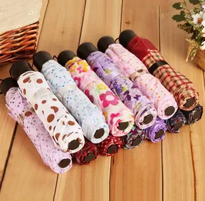 BISA COD P5449 Payung Lipat Motif Bunga / Payung Lipat / Payung Lipat 3 Pelindung Panas Hujan Payung