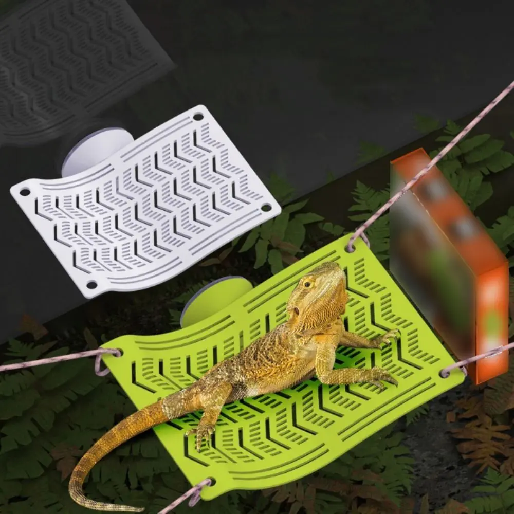 Pet Play Reptile Tools Waterproof Reptile Hammock Swing Perch Suction Cup with Rope Pet Cradle Crawler Easy To Clean Space Saving Lizard Climbing Hanging Bed Geckos
