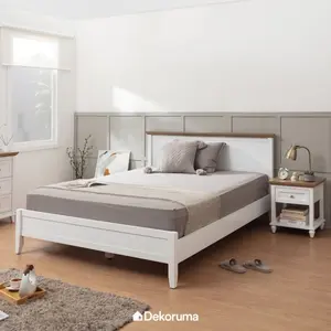 Dekoruma KANOU Dipan Tempat Tidur Kayu King Size - Ranjang Kasur