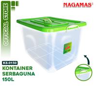 Gambar NAGAMAS Box Kontainer Plastik Dengan Roda 150 Liter dari Nagamas Indonesia Store Kota Tangerang 2 Tokopedia