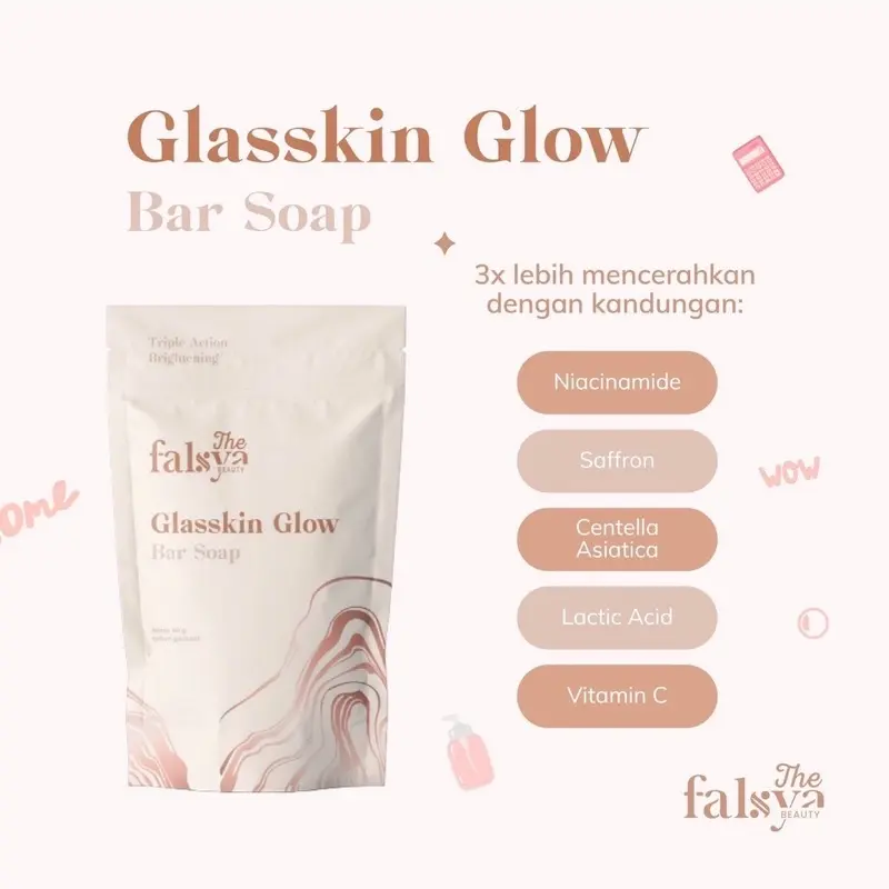 THE FALSYA BEAUTY GLASSKIN GLOW BAR SOAP 40 GR 0