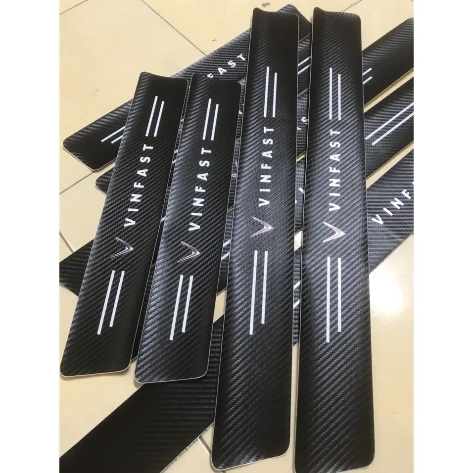 Nẹp dán chống xước bậc cửa, bậc cốp Vinfast fadil, lux a,lux sa, vf e34, VF8, VF5, VF9