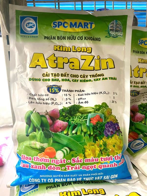 Gói 1kg phân bón hữu cơ khoáng Atrazin cải tạo đất cho cây trồng 1