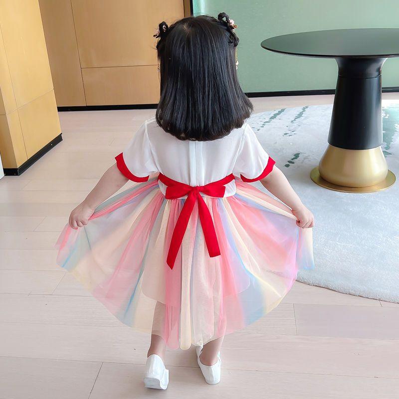 Product Introduction of Hanfu Girl's Thin Dress Tang Suit Summer Chinese Style Baby Children's Clothing 20