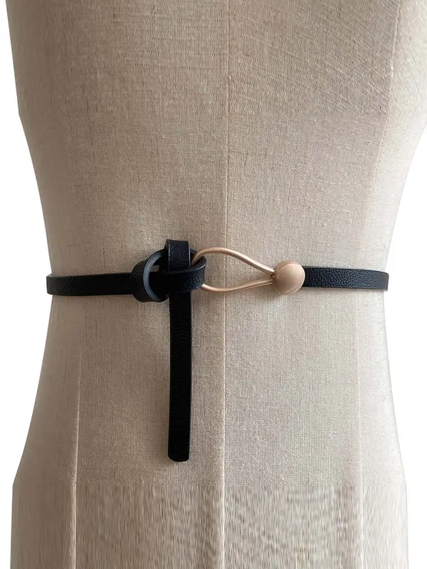 Women's Simple Style Plain Color Knot Belt with Knot Design, Adjustable Belt, Fashion Belt for Daily Clothing Decor, Trendy All-match Belt for Birthday Gift 2