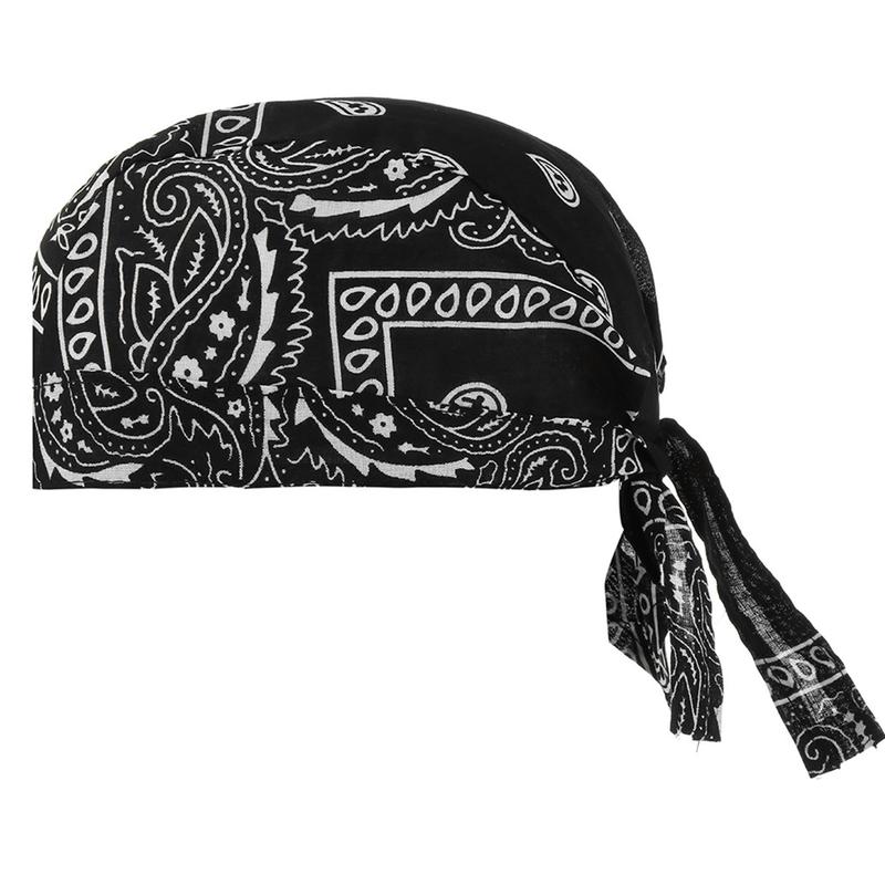 (PURONG) Women Men Bandana Hat Cotton Unisex Durag Print Cap - TikTok ...
