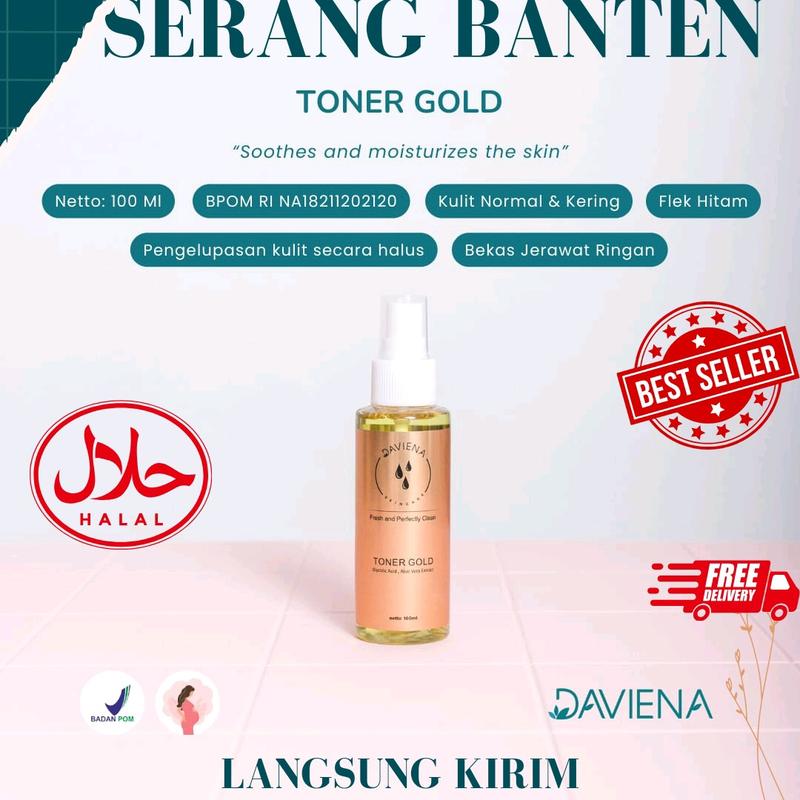 TONER GOLD SERIES DAVIENA SKINCARE OFFICIAL PUSAT 0