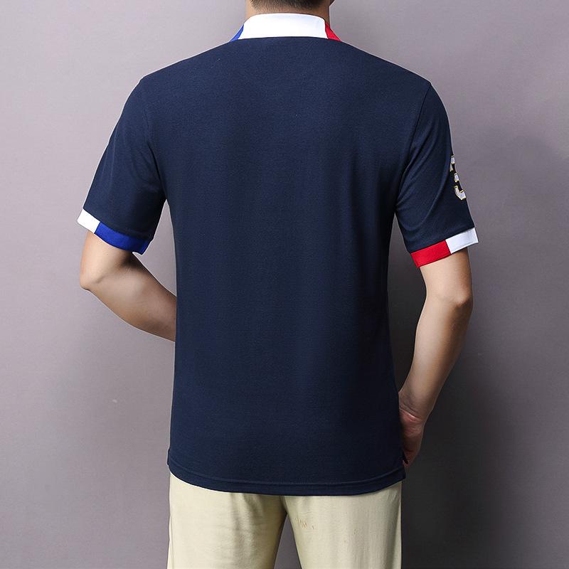 Product Introduction of New Arrivals Oversized Polo T Shirt Men Short Sleeved California of USA Embroidery White Eagle Golf Wear Collar T-shirt Plus US Size XS-7XL 7