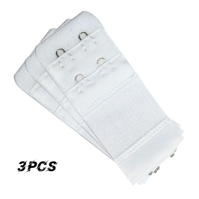 3PCS Bra Extender 2 Hooks 2 Rows With Elastic Adjustable Bra Extension Strap 1