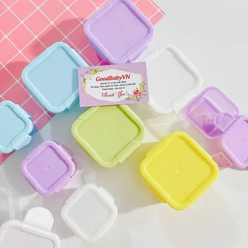 Hộp Trữ Đông ,Khay Trữ Đông Có Nắp 60ml Bảo Quản Đồ Ăn Dặm Cho Bé Goodbabyvn 0