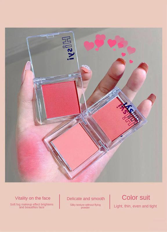 Product Introduction of Korea Monochrome Blush Peach Rose Pink Cheek Tint Powder Natural Lating Matte Face Makeup Red Contour Shadow Palette Cosmetics 41