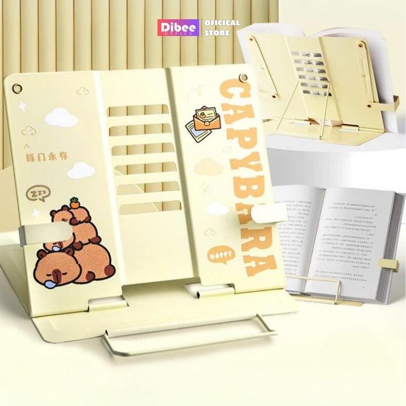 Giá đỡ sách DIBEE, kệ dựng sách chống cận thị, kệ dựng điện thoại, điều chỉnh tùy ý, màu pastel cho học sinh KS179