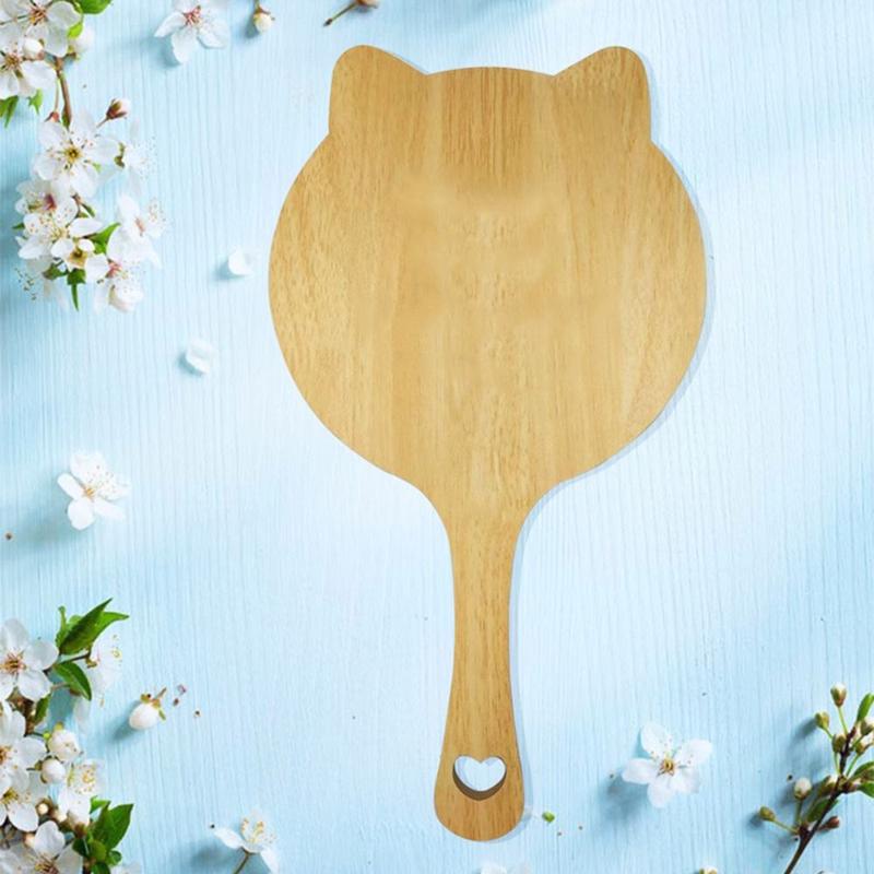 Product Introduction of makeup mirror Cute Creative Makeup Mirror with Handle Single-Sided Portable Handheld Mirror Household Handmade Cosmetic Mirror Living Room 11
