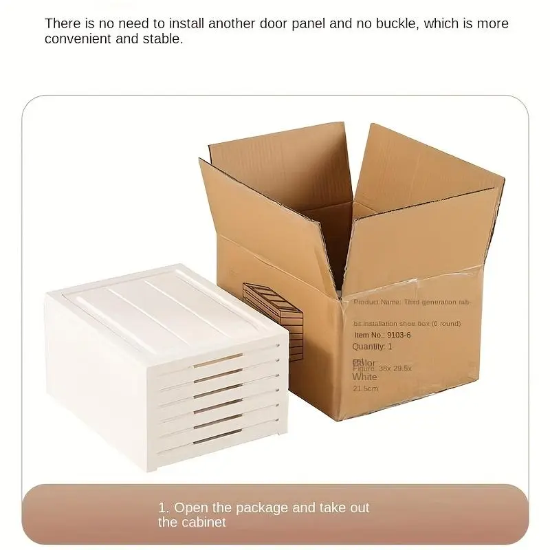 Shoe Storage Box, 1 Count Summer Multi-layer Foldable Shoe Storage Organizer, Collapsible Shoe Storage Container for Home Bedroom, Storage Organizer 3