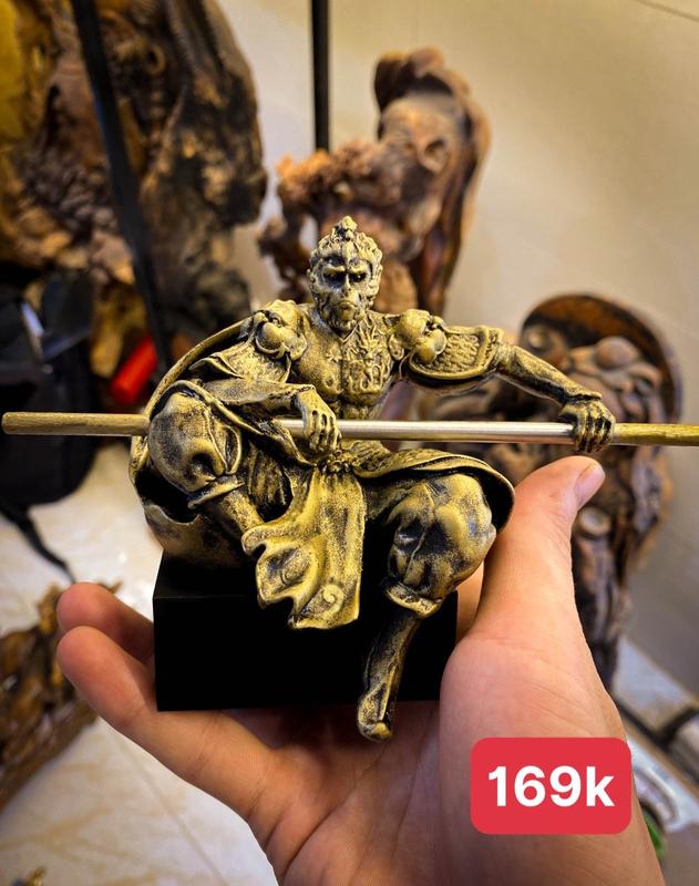 Tượng Tôn Ngộ Không - Tượng Trang Trí Tề Thiên Đại Thánh Decor Trang Trí Để Ôtô Nội Thất