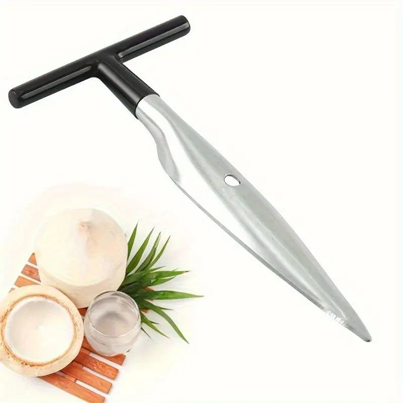 Stainless Steel Coconut Opener, 1 Count Portable Coconut Knife, Coconut Punching Tool, Kitchen Utensils & Gadgets 4