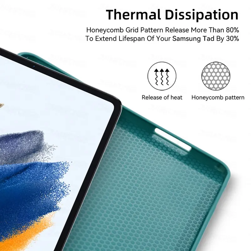 LEVINO  Compatible for Samsung Tab A9 A9+ Plus 11"/A8/S9/S9Plus/A7/A7Lite 8.7" Silicone Smart  with Auto Sleep   Casing 7