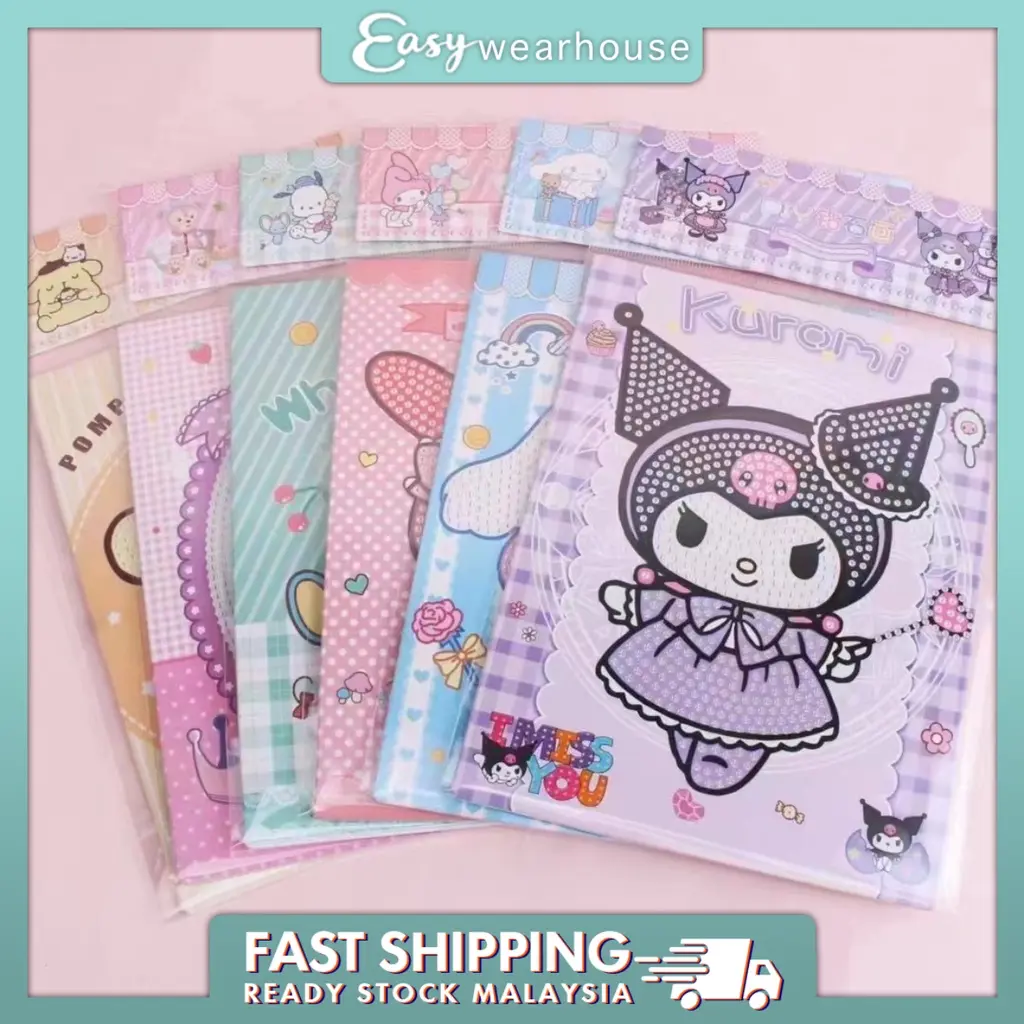 EWH DIY Lukisan Berlian Girl Children Handmade Small Gift Party Pack Diamond Painting murah